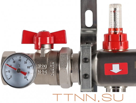 Для отопления Rommer 1"/3/4"x9 с расходомерами (RMS-1210-000009) Для отопления Rommer 1"/3/4"x9 с расходомерами (RMS-1210-000009)