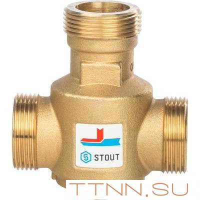 Смесительный клапан STOUT G 1 1/4 НР 55°С Смесительный клапан STOUT G 1 1/4 НР 55°С