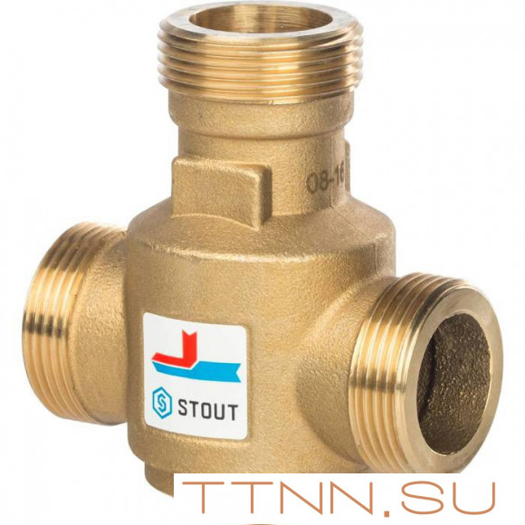 Смесительный клапан STOUT G 1 1/4 НР 55°С Смесительный клапан STOUT G 1 1/4 НР 55°С