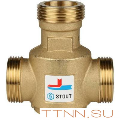 Смесительный клапан STOUT G 1 1/4 НР 60°С Смесительный клапан STOUT G 1 1/4 НР 60°С