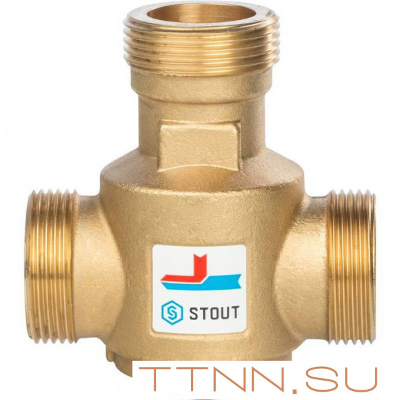 Смесительный клапан STOUT G 1 1/4 НР 70°С Смесительный клапан STOUT G 1 1/4 НР 70°С