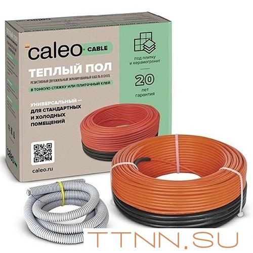 Нагревательная секция для теплого пола CALEO CABLE 18W-120, 16,6 м2