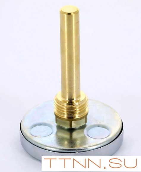 Термометр биметаллический с погружной гильзой Watts F+R801 (T) 63/50 (1/2",160"С)