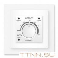 Терморегулятор CALEO 420 с адаптерами, встраиваемый аналоговый, 3,5 кВт