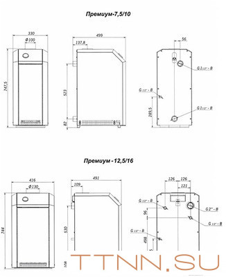 Напольный газовый котел Лемакс Премиум-12.5N(B) Напольный газовый котел Лемакс Премиум-12.5N(B)