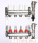 Коллекторный блок Valtec VTc.589.EMNX.0604 1", 4 x 3/4