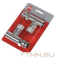 Набор вентелей Royal Thermo PIANO, ПРЯМОЙ, (2 шт) хром Набор вентелей Royal Thermo PIANO, ПРЯМОЙ, (2 шт) хром