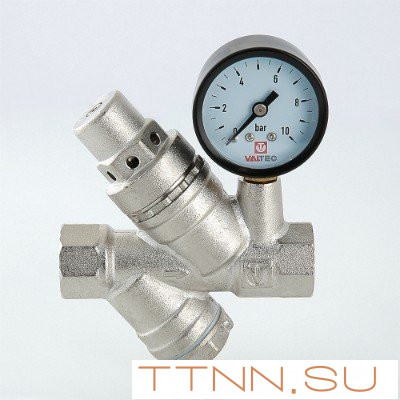 Редуктор давления с манометром и фильтром Valtec 1/2 VT.082.N.04 Редуктор давления с манометром и фильтром Valtec 1/2 VT.082.N.04