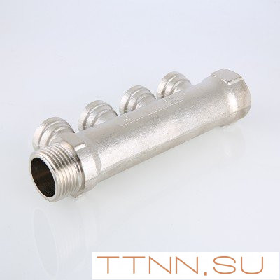 Коллектор Valtec 3/4"х 4 выхода х 1/2" VTc.550 N