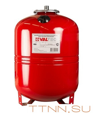 Расширительный бак VALTEC Бак расширительный для отопления 50л. КРАСНЫЙ (с ножками)
