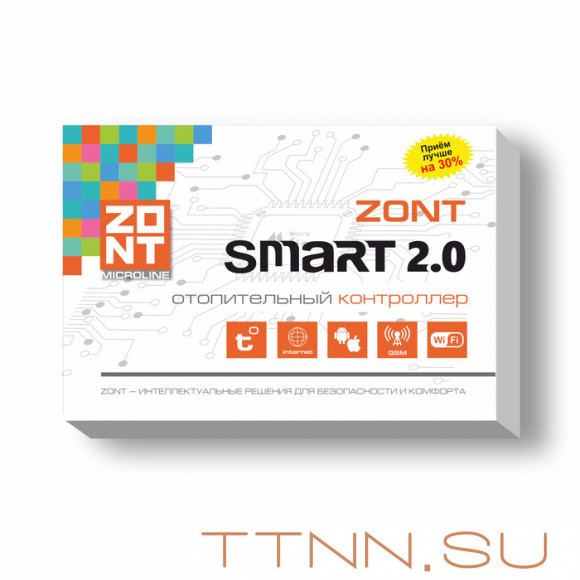 Контроллер ZONT GSM / Wi-Fi SMART 2.0 (ML00004479) Контроллер ZONT GSM / Wi-Fi SMART 2.0 (ML00004479)
