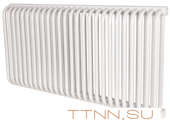 Стальной трубчатый радиатор 2-колончатый Rommer RST 2050/26 боковое подключение RAL9016