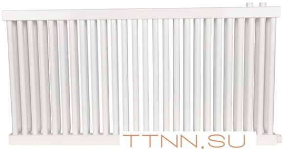 Стальной трубчатый радиатор 2-колончатый Rommer RST 2050/26 нижнее правое подключение RAL9016 Стальной трубчатый радиатор 2-колончатый Rommer RST 2050/26 нижнее правое подключение RAL9016