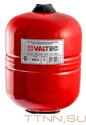 Расширительный бак VALTEC Бак расширительный для отопления 8л. КРАСНЫЙ