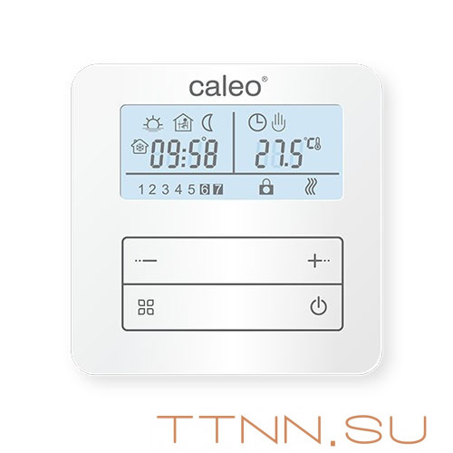 Терморегулятор CALEO С950, накладной, цифровой, программируемый, 3,5 кВт