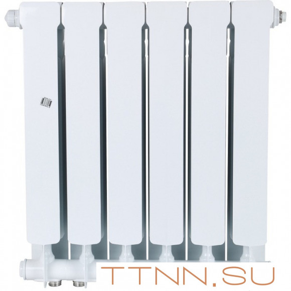 Биметаллический радиатор STOUT SPACE 500 нижнее 6 секций (SRB-0320-050006)