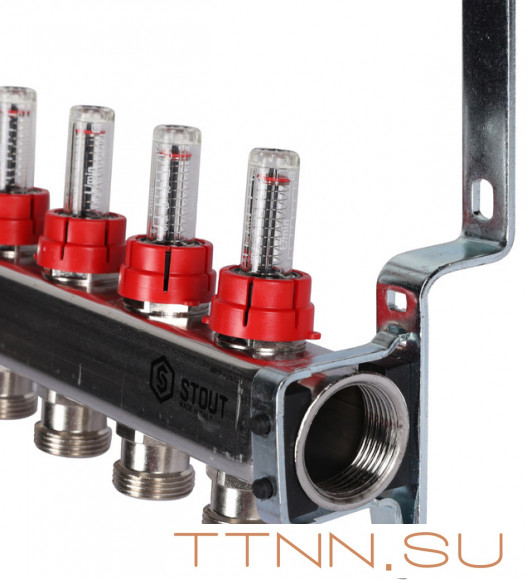 Коллектор с расходомерами STOUT SMS 0917 000012 Коллектор с расходомерами STOUT SMS 0917 000012