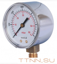 Манометр газовый Watts MG 63 (1/4",60мбар) Манометр газовый Watts MG 63 (1/4",60мбар)
