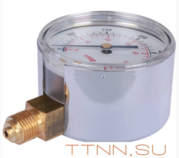 Манометр газовый Watts MG 63 (1/4",60мбар)