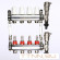 Коллекторный блок со встроенными расходомерами Valtec VTc.589.EMNX.0606 1", 6 x 3/4" евроконус