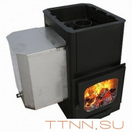 Печь Варвара Мини навесная, укороченная топка, панорамная дверь Печь Варвара Мини навесная, укороченная топка, панорамная дверь
