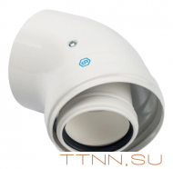 Отвод STOUT 45° DN60 для конденсационного котла Отвод STOUT 45° DN60 для конденсационного котла