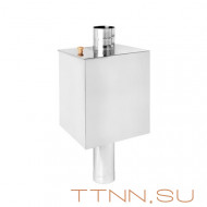 Бак нержавейка на трубе 55л д.120 (Прямоугольный) (AISI 439)