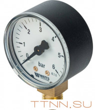 Манометр радиальный Watts F+R200 (MDR) 63/ 6x1/4" Манометр радиальный Watts F+R200 (MDR) 63/ 6x1/4"