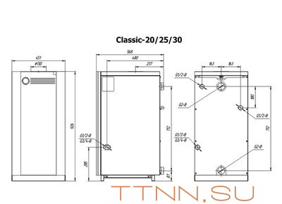Напольный газовый котел Лемакс Classic-20 Напольный газовый котел Лемакс Classic-20