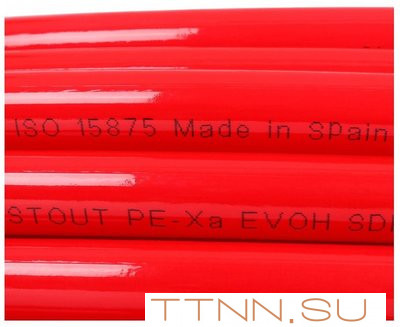 Труба сшитый полиэтилен 20 мм STOUT PEX-a 20х2,0 (бухта 260 метров) красная Труба сшитый полиэтилен 20 мм STOUT PEX-a 20х2,0 (бухта 260 метров) красная