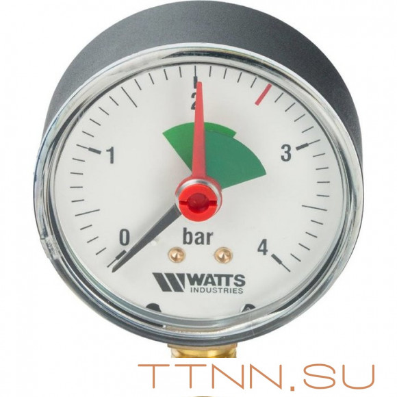 Манометр радиальный Watts F+R201 (MHR) 63/4x1/4" Манометр радиальный Watts F+R201 (MHR) 63/4x1/4"