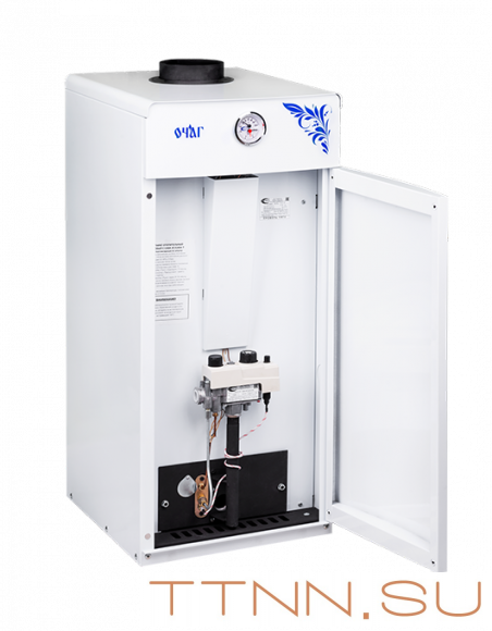 Газовый напольный котел СервисГаз Очаг Премиум АОГВ-11,6 Е с автоматикой SIT