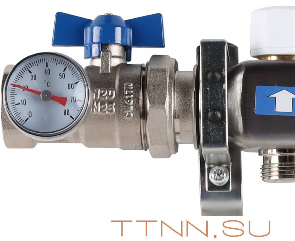 Для отопления Rommer 1"/3/4"x6 с запорными клапанами (RMS-3210-000006) Для отопления Rommer 1"/3/4"x6 с запорными клапанами (RMS-3210-000006)