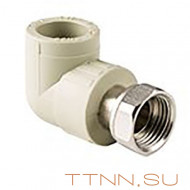 Угольник РосТурПласт с накидной гайкой на метал. штуцере 32х1" арт.15833 Угольник РосТурПласт с накидной гайкой на метал. штуцере 32х1" арт.15833