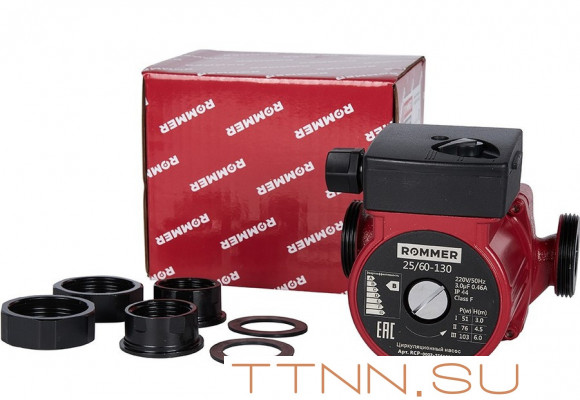 Насос для отопления Rommer 25/60-130