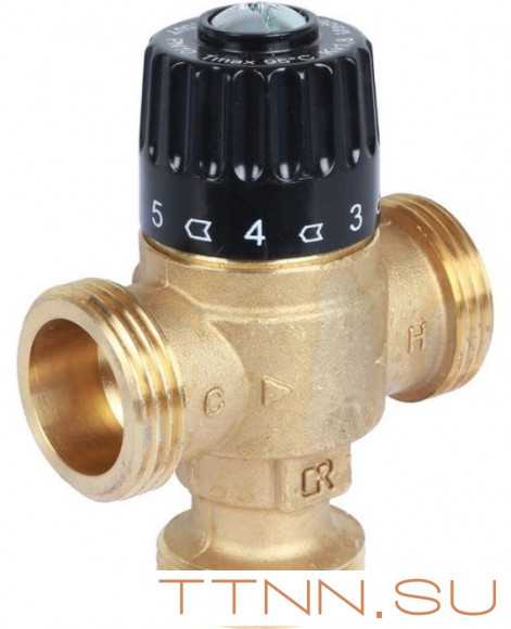 Смесительный клапан STOUT 1 НР 30-65°С KV 1,8 Смесительный клапан STOUT 1 НР 30-65°С KV 1,8