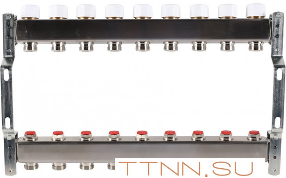 Для отопления Rommer 1"/3/4"x9 с запорными клапанами (RMS-3200-000009) Для отопления Rommer 1"/3/4"x9 с запорными клапанами (RMS-3200-000009)